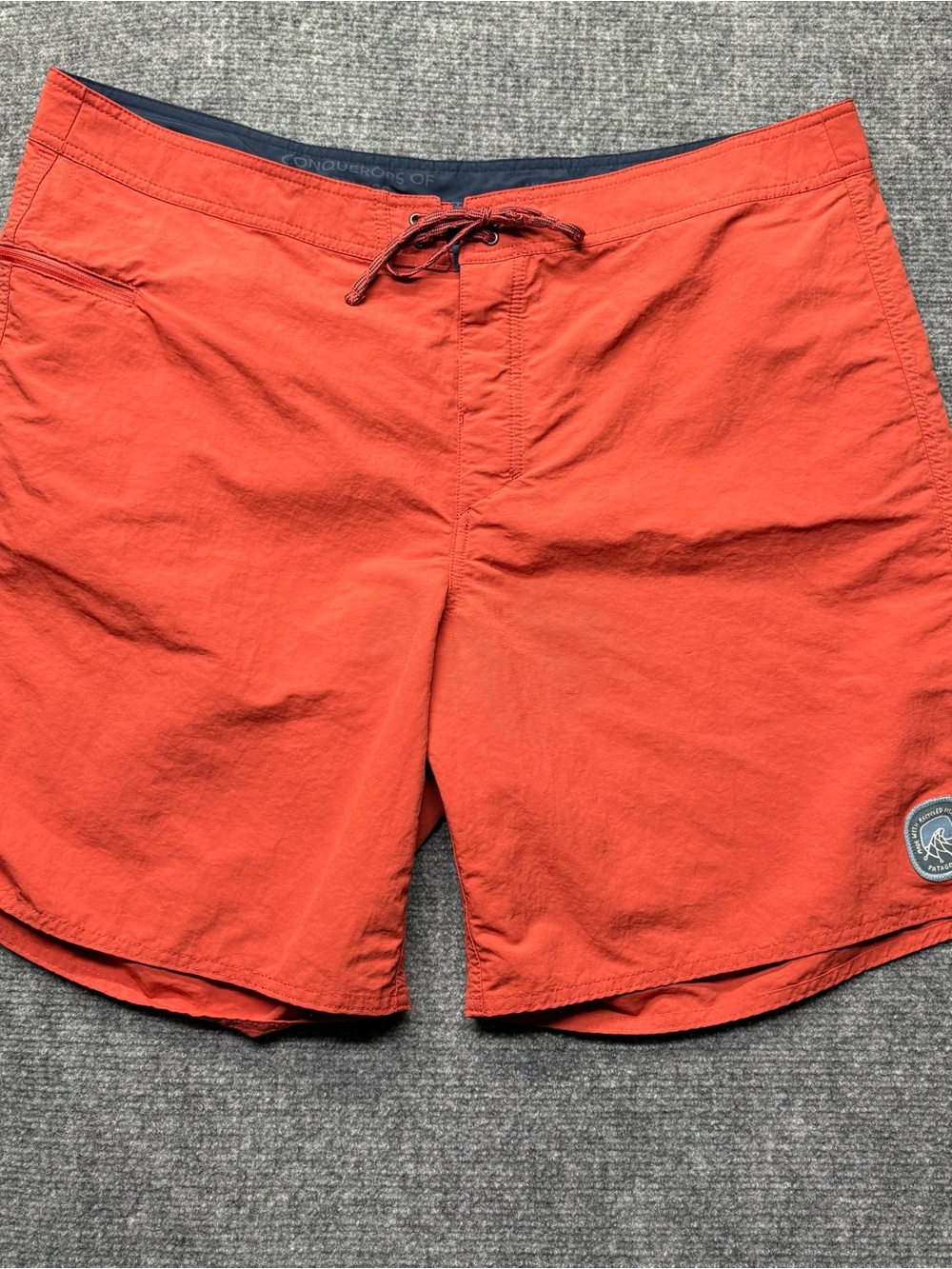 Patagonia Shorts Mens 40 Red Wavefarer Boardshorts Swim Trunks Nylon Quick Dry